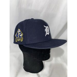 2020 Detroit Tigers Jackie Robinson 42 MLB New Era 59Fifty Fitted Hat 7 5/8